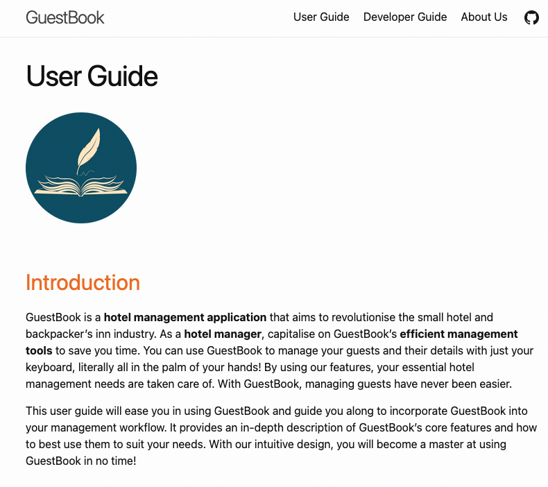 user guide example