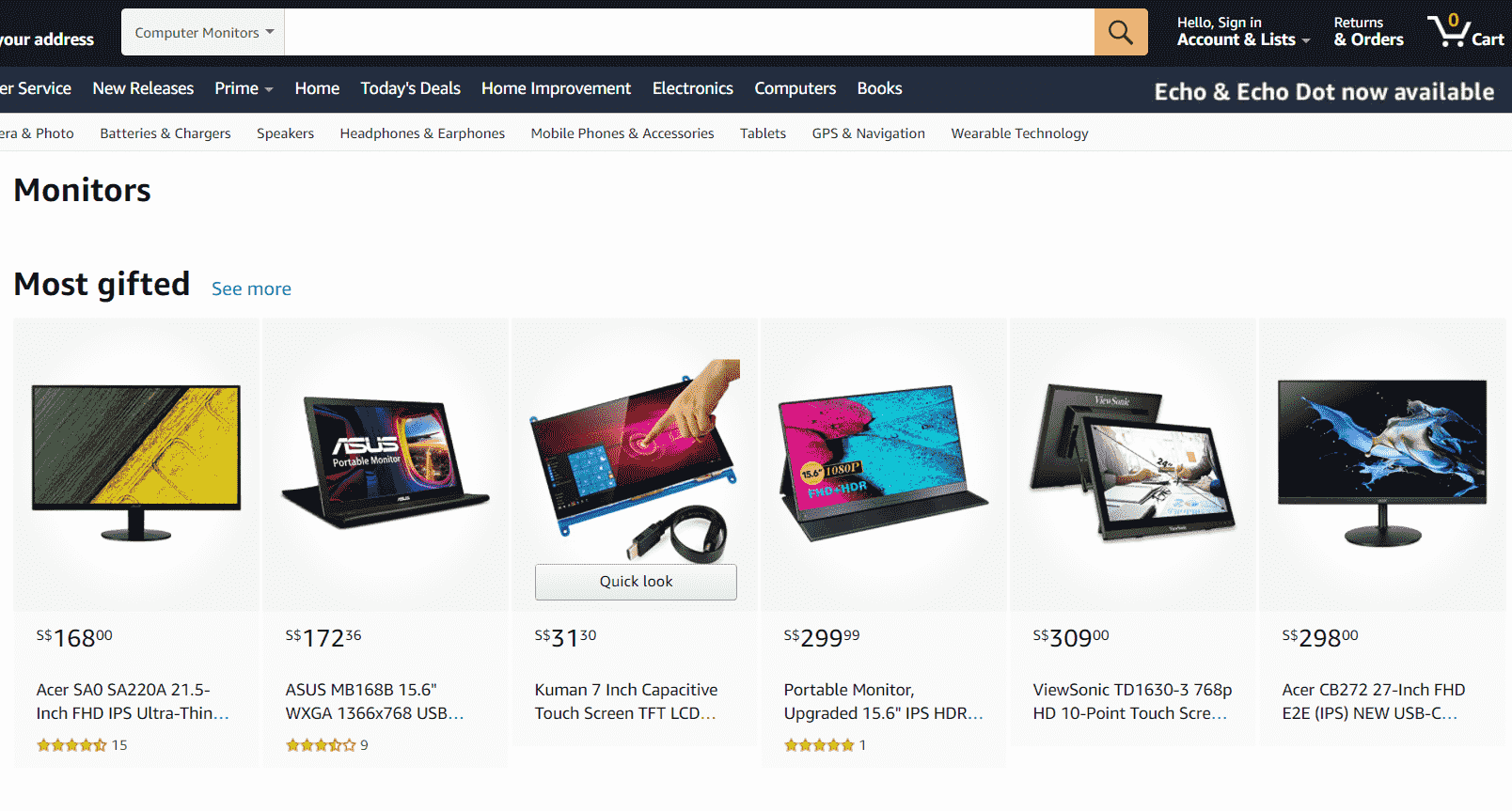 Amazon monitors