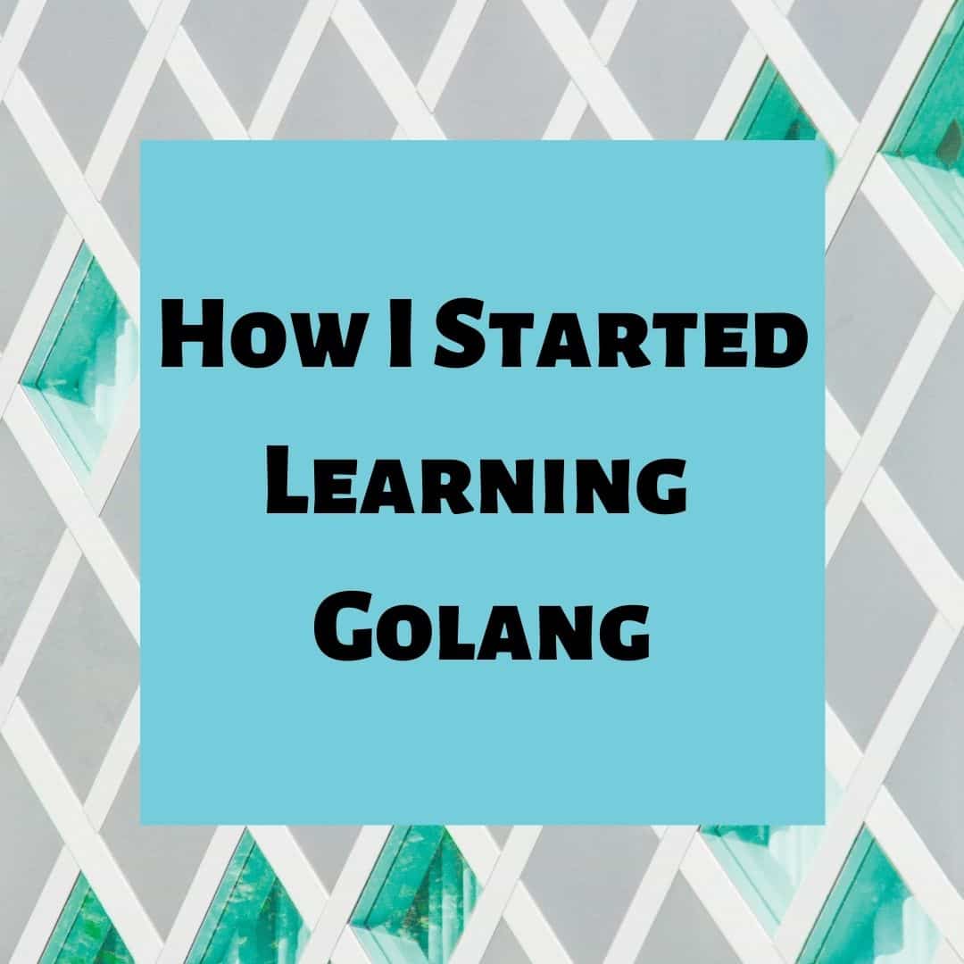 How I Started Learning Go Programming Language